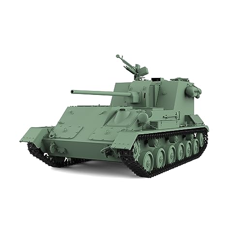 MRY-SFW Army Panzer Unlackiert 1/87 HO Maßstab Eisenbahn Militär Modellbausatz Sowjetischer SU-76G Panzerzerstörer von MRY-SFW