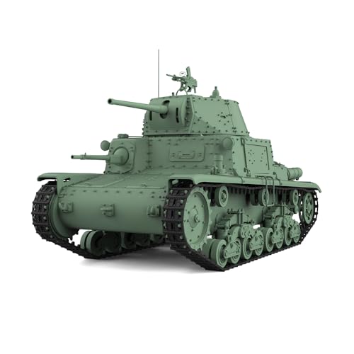 MRY-SFW Army Tank Unlackiert 1/32 Militärmodell Set Italien Fiat-Ansaldo M14/41 Medium Tank von MRY-SFW
