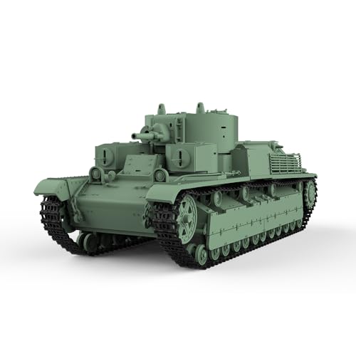 MRY-SFW Army Tank Unlackiert 1/64 S Scale Militär Modellbausatz Sowjetischer T-28 1938 Medium Tank MRY-SFW Army Tank Unlackiert 1/64 S Scale Militär Modellbausatz Sowjetischer T-28 1938 Medium Tank von MRY-SFW