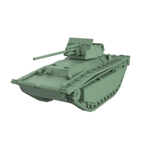 MRY-SFW Army Tank Unpainted 1/100 15mm Wargaming Military Model Kit US LVT(A)-4/ZiS-2 Tank Destroyer von MRY-SFW
