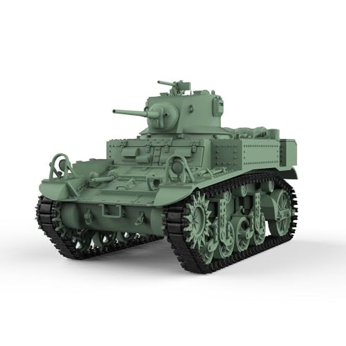 MRY-SFW Militärischer Modellbausatz aus dem Zweiten Weltkrieg, Panzer, 25 mm, Militärmodellbausatz US M3A1 Stuart Light Tank MRY-SFW Militärischer Modellbausatz aus dem Zweiten Weltkrieg, Panzer, 25 mm, Militärmodellbausatz US M3A1 Stuart Light Tank von MRY-SFW