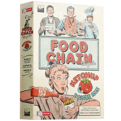MS Edizioni Food Chain Magnate - Ketchup und andere Ideen - Erweiterung, 14+ Jahre, 2-6 Spieler; Italienische Ausgabe MS Edizioni Food Chain Magnate - Ketchup und andere Ideen - Erweiterung, 14+ Jahre, 2-6 Spieler; Italienische Ausgabe von MS Edizioni