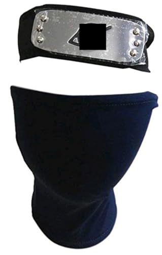 MSROLIDT Anime Ninja Akatsuki Yahiko Stirnband und Ninja Kakashi blaue Maske Cosplay Urlaub Party Kostüm Zubehör MSROLIDT Anime Ninja Akatsuki Yahiko Stirnband und Ninja Kakashi blaue Maske Cosplay Urlaub Party Kostüm Zubehör von MSROLIDT