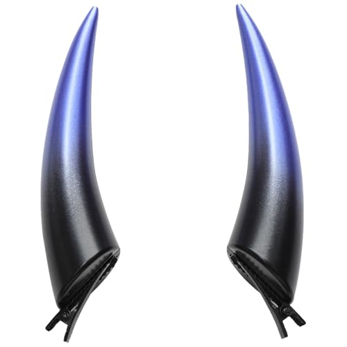 MSemis 2Pcs Teufel Hörner Haarspangen Farbverlauf Dämon Hörner Haarclips Halloween Kopfschmuck Devil Hörner Hair Clips Teufel Dämon Cosplay Zubehör Violett One Size von MSemis