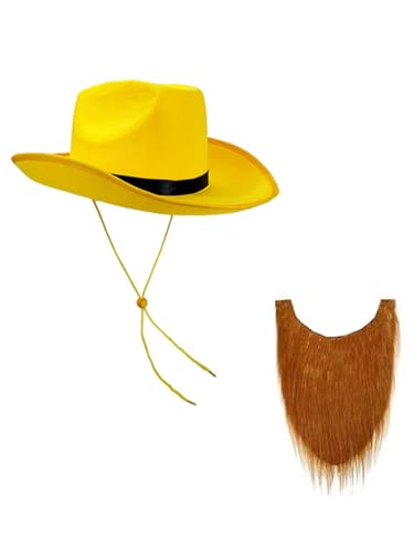 MSemis Cowboy Hüte Mit Braunem Bart Set Western Party Cowboy Hüte Für Western Geburtstagsparty Disco Space Junggesellinnenabschied Musik Konzerte Typ B Einheitsgröße MSemis Cowboy Hüte Mit Braunem Bart Set Western Party Cowboy Hüte Für Western Geburtstagsparty Disco Space Junggesellinnenabschied Musik Konzerte Typ B Einheitsgröße von MSemis