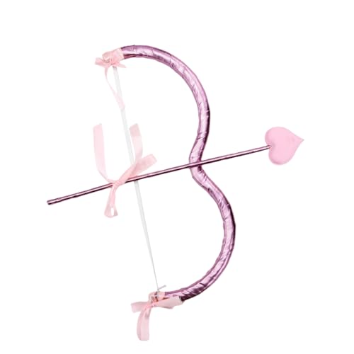 MSemis Cupid Bogen Und Pfeil Set Hochzeits Und Valentinstags Kostümzubehör Für Maskerade Cosplay Rosa Einheitsgröße von MSemis