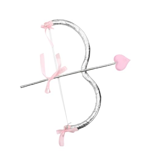 MSemis Cupid Bogen Und Pfeil Set Hochzeits Und Valentinstags Kostümzubehör Für Maskerade Cosplay Silber Einheitsgröße von MSemis