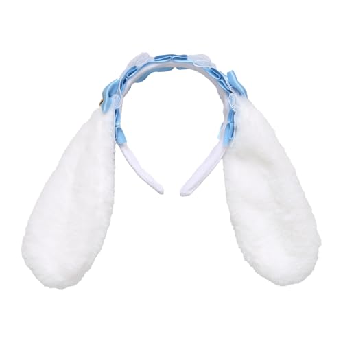 MSemis Damen Plüsch Hasenohren Haarband Lolita Bunny Ears Stirnband Ostern Kaninchenohren Kopfschmuck Haarreif Fasching Mottoparty Blauer See One Size MSemis Damen Plüsch Hasenohren Haarband Lolita Bunny Ears Stirnband Ostern Kaninchenohren Kopfschmuck Haarreif Fasching Mottoparty Blauer See One Size von MSemis