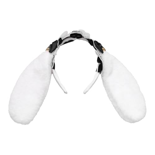 MSemis Damen Plüsch Hasenohren Haarband Lolita Bunny Ears Stirnband Ostern Kaninchenohren Kopfschmuck Haarreif Fasching Mottoparty Schwarz One Size MSemis Damen Plüsch Hasenohren Haarband Lolita Bunny Ears Stirnband Ostern Kaninchenohren Kopfschmuck Haarreif Fasching Mottoparty Schwarz One Size von MSemis