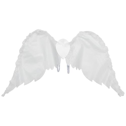 MSemis Engel Cosplay Zubehör Engelsflügel Zauberstab Heiligenschein Set Halloween Feder Flügel Feenstab Süße Haarband Party Fasching Typ B One Size MSemis Engel Cosplay Zubehör Engelsflügel Zauberstab Heiligenschein Set Halloween Feder Flügel Feenstab Süße Haarband Party Fasching Typ B One Size von MSemis