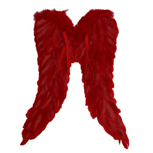 MSemis Engelsflügel mit Federn – Teufelsflügel – Realistische Kostümflügel für die Halloween-Party MSemis Engelsflügel mit Federn – Teufelsflügel – Realistische Kostümflügel für die Halloween-Party von MSemis