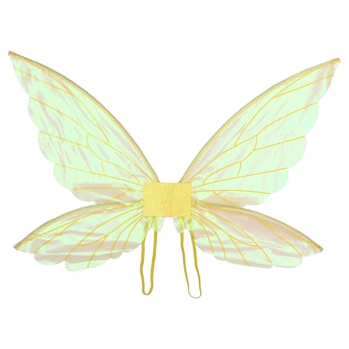 MSemis Erwachsene Kinder Funkelnde Durchsichtige Elfenflügel Blumenkranz Und Elfenohren Prinzessinnen Zauberstab Für Halloween Party Gold Einheitsgröße MSemis Erwachsene Kinder Funkelnde Durchsichtige Elfenflügel Blumenkranz Und Elfenohren Prinzessinnen Zauberstab Für Halloween Party Gold Einheitsgröße von MSemis