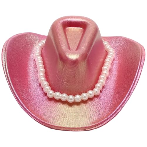 MSemis Glitzernder Weltraum-Cowgirl-Minihut-Haarspange, Glitzer-Outback-Hut mit Flansch, Kostümaccessoire für Disco-Party Heißes Rosa A Einheitsgröße MSemis Glitzernder Weltraum-Cowgirl-Minihut-Haarspange, Glitzer-Outback-Hut mit Flansch, Kostümaccessoire für Disco-Party Heißes Rosa A Einheitsgröße von MSemis