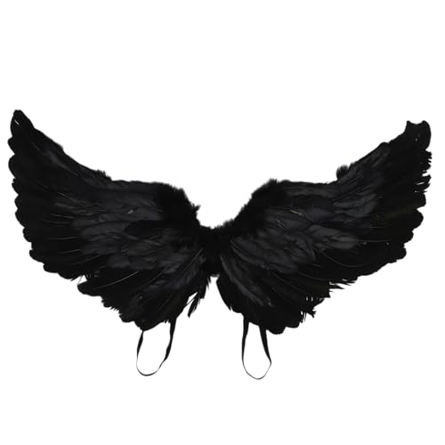 MSemis Halloween-Engelsflügel Cupido-Engelsflügel Kostümzubehör für Cosplay-Party Schwarz 60 * 35cm Einheitsgröße MSemis Halloween-Engelsflügel Cupido-Engelsflügel Kostümzubehör für Cosplay-Party Schwarz 60 * 35cm Einheitsgröße von MSemis