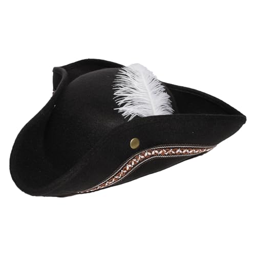 MSemis Herren Piraten Kostüm Set Piratenhut mit Spitze Jabot Arm Manschetten Set Erwachsene Piraten Cospaly Fasching Maskerade Typ A Hut One Size MSemis Herren Piraten Kostüm Set Piratenhut mit Spitze Jabot Arm Manschetten Set Erwachsene Piraten Cospaly Fasching Maskerade Typ A Hut One Size von MSemis