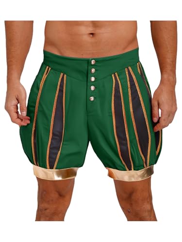 MSemis Herren Shorts Zirkus Kostüm Kürbishose Zirkusdirektor Clown Cosplay Halloween Karneval Mottoparty Fasching Kostüm Zirkus Dompteur Shorts Clubwear Fasnacht Grün XL MSemis Herren Shorts Zirkus Kostüm Kürbishose Zirkusdirektor Clown Cosplay Halloween Karneval Mottoparty Fasching Kostüm Zirkus Dompteur Shorts Clubwear Fasnacht Grün XL von MSemis
