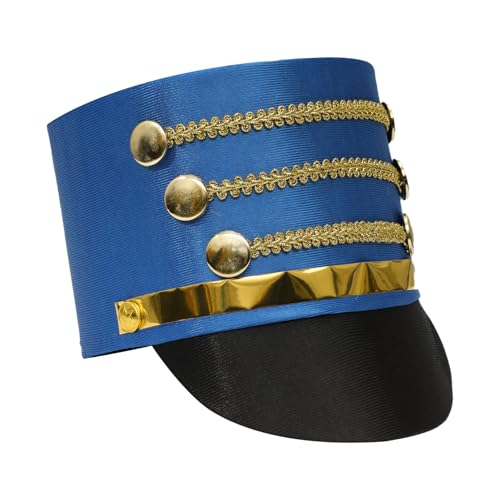 MSemis Kinder Royal Guard Majoretten-Hut Königliche Soldatenhut Marching Band Hut Uniform Trommlermütze Karneval Fotografie Fasching Navy blau One Size MSemis Kinder Royal Guard Majoretten-Hut Königliche Soldatenhut Marching Band Hut Uniform Trommlermütze Karneval Fotografie Fasching Navy blau One Size von MSemis