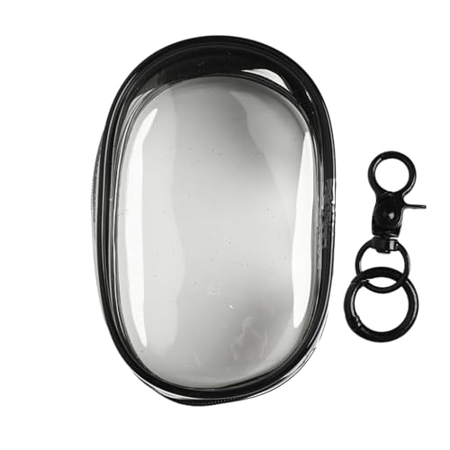 MSemis Klare Figurendisplaytasche Blind Box Organizer Doppeltes Reißverschlussetui zum Aufhängen für Puppen Black 10.5 * 6.5cm One Size von MSemis