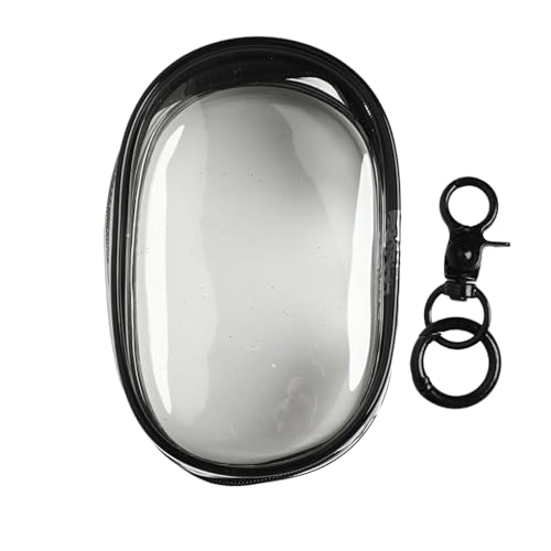 MSemis Klare Figurendisplaytasche Blind Box Organizer Doppeltes Reißverschlussetui zum Aufhängen für Puppen Black 13 * 10cm One Size von MSemis