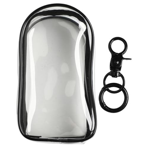 MSemis Klare Figurendisplaytasche Blind Box Organizer Doppeltes Reißverschlussetui zum Aufhängen für Puppen Black 17.2 * 11.5cm One Size von MSemis