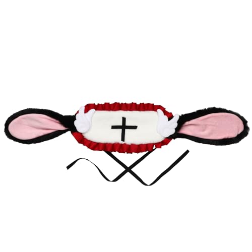 MSemis Lolita Plüsch Haarband Hasenohren Haarband mit Clips für Halloween Cosplay Party Rot 1 One Size MSemis Lolita Plüsch Haarband Hasenohren Haarband mit Clips für Halloween Cosplay Party Rot 1 One Size von MSemis
