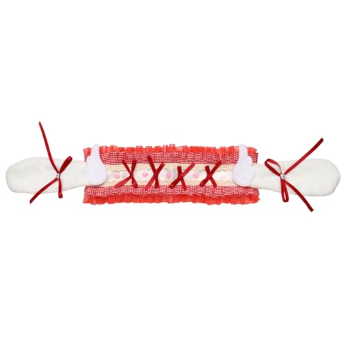 MSemis Lolita Plüsch Haarband Hasenohren Haarband mit Clips für Halloween Cosplay Party Rot 4 One Size MSemis Lolita Plüsch Haarband Hasenohren Haarband mit Clips für Halloween Cosplay Party Rot 4 One Size von MSemis