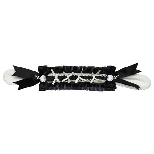 MSemis Lolita Plüsch Haarband Hasenohren Haarband mit Clips für Halloween Cosplay Party Schwarz 2 One Size MSemis Lolita Plüsch Haarband Hasenohren Haarband mit Clips für Halloween Cosplay Party Schwarz 2 One Size von MSemis