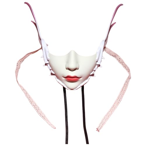 MSemis Mechanische Maske Mit Flügeln Dekor Cyborg Maskerade Halbmaske Für Damen Herren Rosa 2 Einheitsgröße MSemis Mechanische Maske Mit Flügeln Dekor Cyborg Maskerade Halbmaske Für Damen Herren Rosa 2 Einheitsgröße von MSemis