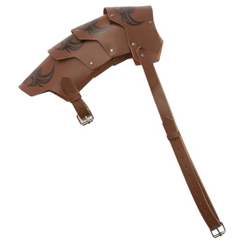 MSemis Mittelalter Kunstleder Schulterpanzer Verstellbar Schultergurt Vintage Schulter Rüstung Gladiator Schulterschutz Fasching Karneval Braun One Size MSemis Mittelalter Kunstleder Schulterpanzer Verstellbar Schultergurt Vintage Schulter Rüstung Gladiator Schulterschutz Fasching Karneval Braun One Size von MSemis