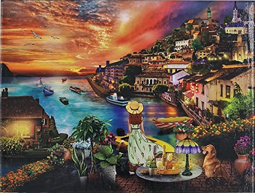 Puzzle 1000 Teile Seaside Holidays 69x51 cm Urlaub am Meer romantisch Gehirntraining Jigsaw von MT Majami