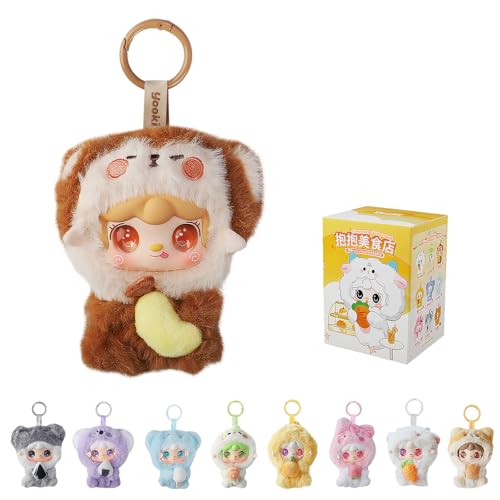 MTNSPTCR Yooki Gourmet-Restaurant-Serie, Plüsch-Blindbox, 8 Stück, niedliches Vinyl-Gesicht, zufälliges Design, Actionfiguren, Sammlerstück, Mystery, Stofftiere, Taschenanhänger, Geburtstag, für MTNSPTCR Yooki Gourmet-Restaurant-Serie, Plüsch-Blindbox, 8 Stück, niedliches Vinyl-Gesicht, zufälliges Design, Actionfiguren, Sammlerstück, Mystery, Stofftiere, Taschenanhänger, Geburtstag, für von MTNSPTCR