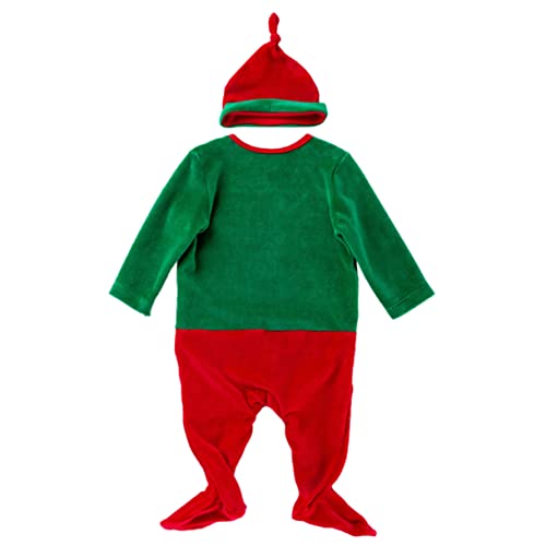 MUCKLILY 1 Satz Baby-Weihnachtskleidung Schlafanzug für Kleinkinder Baby-Weihnachtsoutfit Weihnachtsmann-Kostüm Babykleidung Weihnachts-Baby-Overall-Outfit Baby-Cartoon-Overall lange Ärmel von MUCKLILY