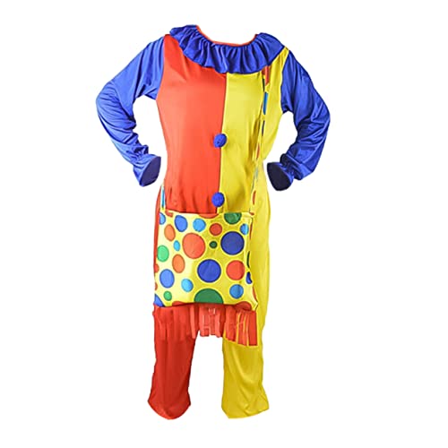 MUCKLILY 1 Satz Clownkostüm für Erwachsene clown kostüm damen Kinderanzug Herrenanzüge Clown-Kleid Performance-Kostüm für Erwachsene Tasche für Bühnenkostüme Kleidung Dekorationen Polyester von MUCKLILY