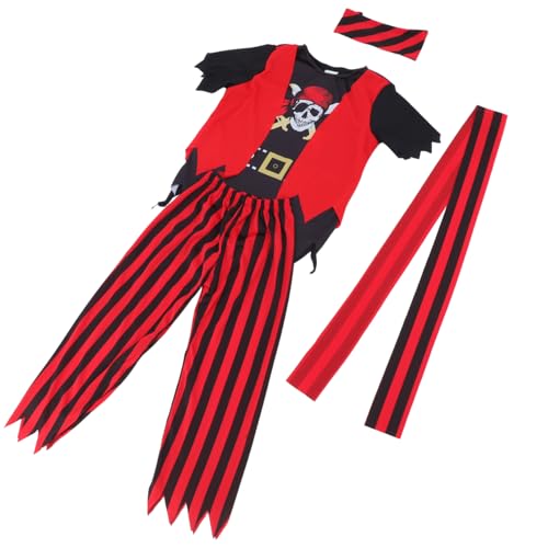 MUCKLILY 1 Satz Halloween Piratenkostüm Karibischer Outfit für Kleinkinder für Cosplay Verkleidung zur Halloween Party Einfach Anzuziehen Langlebig MUCKLILY 1 Satz Halloween Piratenkostüm Karibischer Outfit für Kleinkinder für Cosplay Verkleidung zur Halloween Party Einfach Anzuziehen Langlebig von MUCKLILY