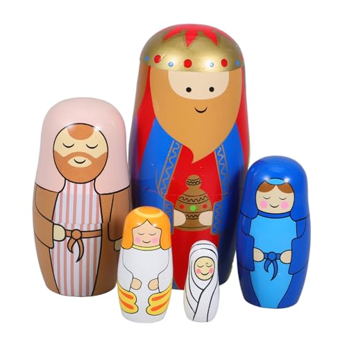 MUCKLILY 1 Satz Matroschka- Nistpuppen Für Jungen Handbemalte Nistpuppen Russisches Nistspielzeug Aus Holz Nistpuppen Für Handgefertigtes Kinderspielzeug Aus Holz Hölzern MUCKLILY 1 Satz Matroschka- Nistpuppen Für Jungen Handbemalte Nistpuppen Russisches Nistspielzeug Aus Holz Nistpuppen Für Handgefertigtes Kinderspielzeug Aus Holz Hölzern von MUCKLILY