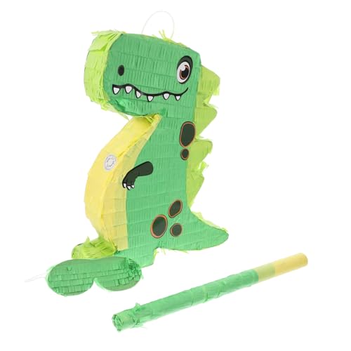 MUCKLILY 1 Set Dinosaurier-pinata-bundle Mit Und Stabschnur, Dinosaurier-piñata-set, Dino-tier-themen-piñata, Kindergeburtstagsparty-spielzubehör von MUCKLILY
