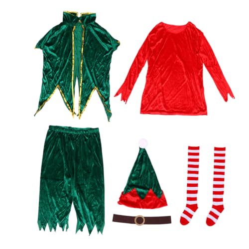 MUCKLILY 1 Satz Kleidung Weihnachtsanzug Weihnachtskostüm für Bühnenauftritte Weihnachtsmann-Kostüm Kostüme für Männer kreatives Männerkostüm Weihnachtselternkostüm Weihnachten einstellen von MUCKLILY
