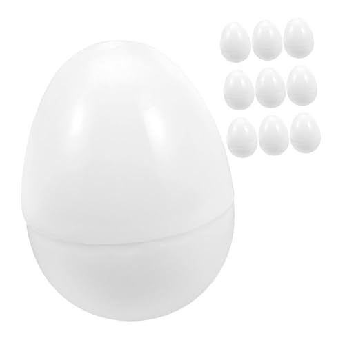 MUCKLILY 10 Stück Befüllbare Ostereier aus Kunststoff für Kreative DIY Dekorationen für Ostern Partys und Wiederverwendbar und Robust Vielseitige Verwendungsmöglichkeiten MUCKLILY 10 Stück Befüllbare Ostereier aus Kunststoff für Kreative DIY Dekorationen für Ostern Partys und Wiederverwendbar und Robust Vielseitige Verwendungsmöglichkeiten von MUCKLILY