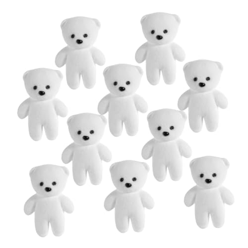 MUCKLILY 10 Stück Blasenbär Kuscheltier Geburtstags-minibär Weihnachtsblumendekor Bärenförmige Blumendekore Bärenspielzeug Kleine Bärenpuppe Mit Rotem Herzen Minibären Masse Schaum Weiß MUCKLILY 10 Stück Blasenbär Kuscheltier Geburtstags-minibär Weihnachtsblumendekor Bärenförmige Blumendekore Bärenspielzeug Kleine Bärenpuppe Mit Rotem Herzen Minibären Masse Schaum Weiß von MUCKLILY