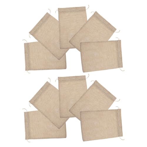 MUCKLILY 10 Stück Kleine Leinen-säckchen mit Kordelzug Wiederverwendbare Stoffbeutel für Schmuck Geschenke Party Rustikale Aufbewahrungstaschen Kompakt und Sicher MUCKLILY 10 Stück Kleine Leinen-säckchen mit Kordelzug Wiederverwendbare Stoffbeutel für Schmuck Geschenke Party Rustikale Aufbewahrungstaschen Kompakt und Sicher von MUCKLILY