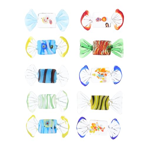 MUCKLILY 10 Stück Süßigkeiten Ornamente Teiliges Set Vintage für Hochzeit und Festlichkeiten Kreative Wohnaccessoires Farbenfrohe Tischdekoration Langlebige Kunstwerke von MUCKLILY
