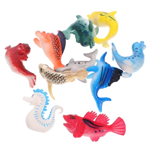 MUCKLILY 10 Stück Teiliges Meerestiere Set PVC Weichgummi Realistische Ozeanische Figuren für Kuchen Dekoration Badezimmer Geschenkidee mit Schildkröte und MUCKLILY 10 Stück Teiliges Meerestiere Set PVC Weichgummi Realistische Ozeanische Figuren für Kuchen Dekoration Badezimmer Geschenkidee mit Schildkröte und von MUCKLILY