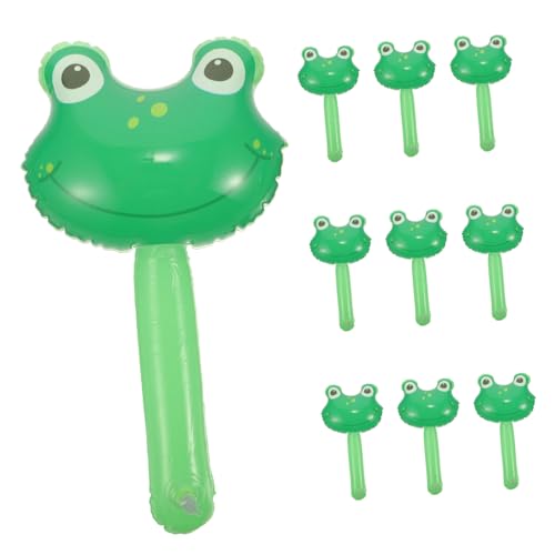 MUCKLILY 10Stücke Teiliges Aufblasbares Hammer mit Glocke Lustige Cartoon Frosch Designs für Kindergeburtstage und Partys als Gastgeschenk für Pool Feiern MUCKLILY 10Stücke Teiliges Aufblasbares Hammer mit Glocke Lustige Cartoon Frosch Designs für Kindergeburtstage und Partys als Gastgeschenk für Pool Feiern von MUCKLILY
