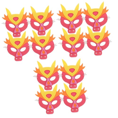 MUCKLILY 12 Stck. Teiliges Cosplay Drachenmasken aus EVA Bunte Tiergesichtsmasken für Party Karneval und Bühnenauftritte Komfortabel Sicher und Einfach Anzuziehen MUCKLILY 12 Stck. Teiliges Cosplay Drachenmasken aus EVA Bunte Tiergesichtsmasken für Party Karneval und Bühnenauftritte Komfortabel Sicher und Einfach Anzuziehen von MUCKLILY