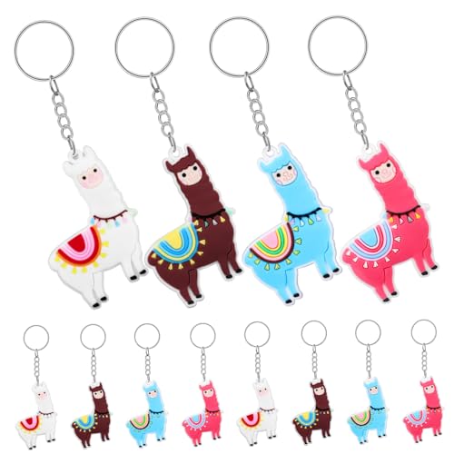 MUCKLILY 12 Stk Alpaka-gastgeschenke Cartoon-schlüsselanhänger Kawaii Schlüsselanhänger Geschenk Für Tierfreunde Schlüsselanhänger Kawaii Tierische Schlüsselanhänger Rucksack Kind Pvc Pack von MUCKLILY