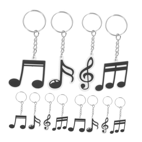 MUCKLILY 12 Stück Schlüsselanhänger Mit Musiknoten Geburtstagsgeschenke Zum Thema Musik Notizen Schlüsselbund Favorisieren Party Karaoke Kette Musikalische Gastgeschenke Bunt Schwarz Pvc MUCKLILY 12 Stück Schlüsselanhänger Mit Musiknoten Geburtstagsgeschenke Zum Thema Musik Notizen Schlüsselbund Favorisieren Party Karaoke Kette Musikalische Gastgeschenke Bunt Schwarz Pvc von MUCKLILY