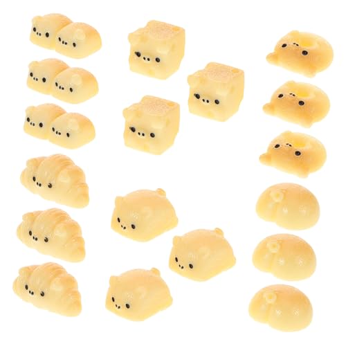 MUCKLILY 18-teiliges Mini-Figuren-Set Mit Bauernhoftieren, Winzige Brotanhänger, Gefälschtes Kuchenmodell Für Heimwerkerarbeiten, Schlüsselanhänger, Taschenanhänger, Puppenhaus, MUCKLILY 18-teiliges Mini-Figuren-Set Mit Bauernhoftieren, Winzige Brotanhänger, Gefälschtes Kuchenmodell Für Heimwerkerarbeiten, Schlüsselanhänger, Taschenanhänger, Puppenhaus, von MUCKLILY
