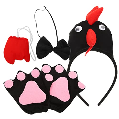 MUCKLILY 1Satz Hühnerkostüm Set für Hühner Haarband Osterfeiern Zubehör Cosplay Kostüm für Halloween und Geburtstagsfeiern Süßes Hühnchen Design für Schulaufführungen MUCKLILY 1Satz Hühnerkostüm Set für Hühner Haarband Osterfeiern Zubehör Cosplay Kostüm für Halloween und Geburtstagsfeiern Süßes Hühnchen Design für Schulaufführungen von MUCKLILY