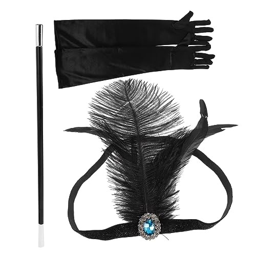 MUCKLILY 1Satz Jahre Cosplay mit Stirnband und Handschuhen Vintage Damenaccessoires für Kostümpartys Teepartys und Mottopartys und MUCKLILY 1Satz Jahre Cosplay mit Stirnband und Handschuhen Vintage Damenaccessoires für Kostümpartys Teepartys und Mottopartys und von MUCKLILY