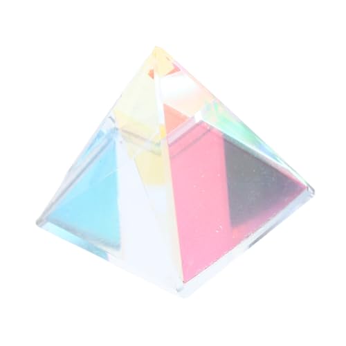 MUCKLILY 1Satz Prisma aus Einzigartige Farbige Lichtbrechung Handgefertigte Optische Pyramide für Dekorative im Zuhause von MUCKLILY